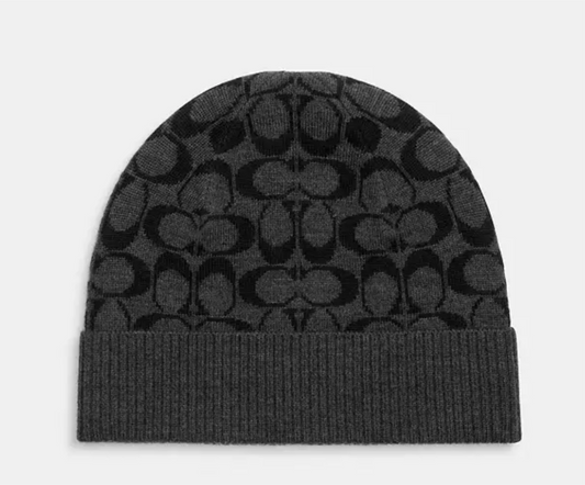 COACH Signature Knit Beanie