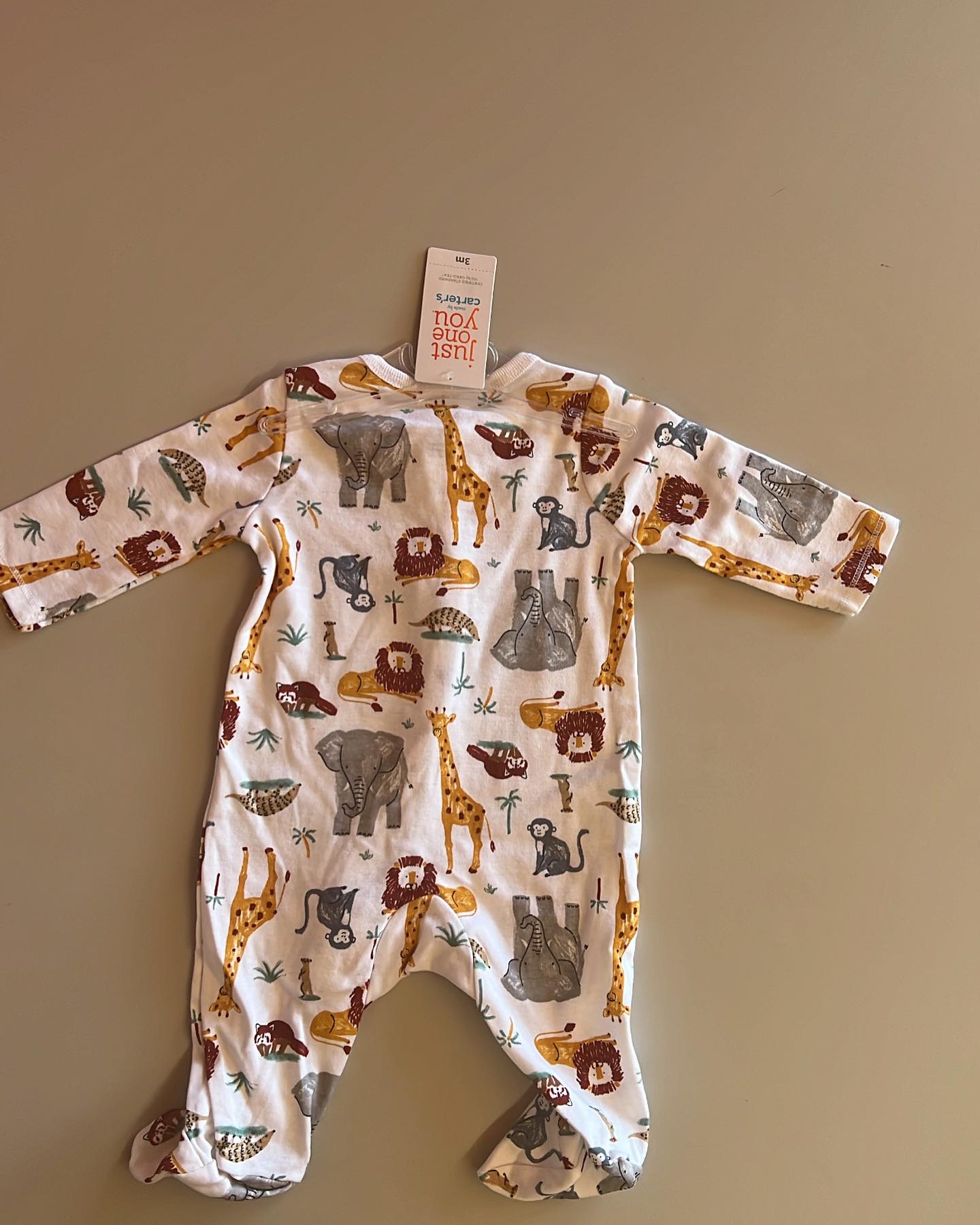 JUNGLE ONESIE -Long Sleeve Footed Sleepers