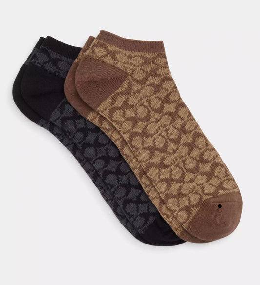 COACH Signature ankle socks