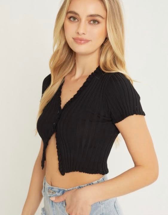 SLIT CROP TOP