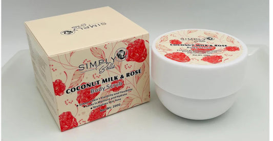 SIMPLY BELLA Body Scrub | Coconut Mil & Rose